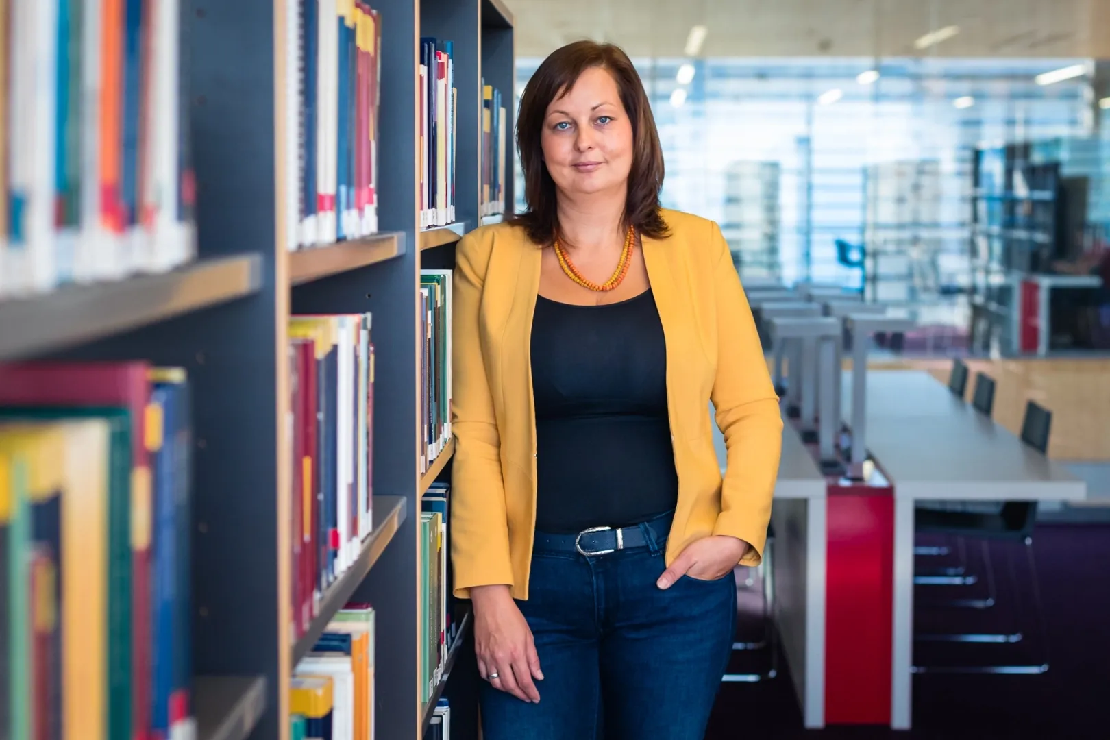 According to Csilla Tóth, the Director of the University Library and Archives, University visits are popular among schoolchildren. (Photo: József Csaba Májer)